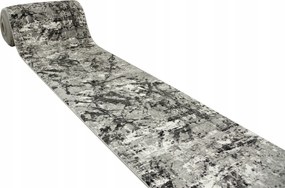 90 cm széles Csillogó Ezüstös Grafit Fekete Futószőnyeg Home Style Loft