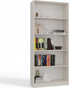 R80 polcos szekrény, könyvtartó, 80x182x30 cm, kasmír