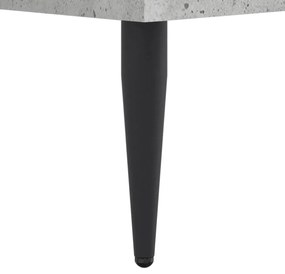 betonszürke szerelt fa cipőszekrény 60x35x105 cm