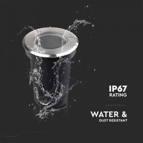 Kültéri beépíthető lámpa 1xGU10/35W/230V IP67 védelemmel