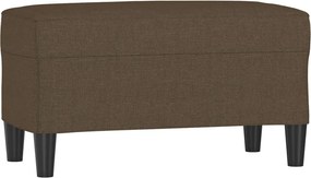 vidaXL barna szövet pad 70 x 35 x 41 cm