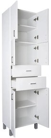 Viva STYLE fürdőszobai ÁLLÓSZEKRÉNY 192 magas POLCOS - 50 x 35 x 192 cm