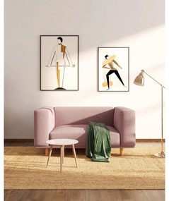 Rózsaszín buklé relaxációs fotel Kukumo – Ame Yens