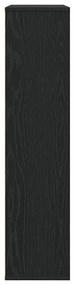 Könyvespolc fekete tölgy 89x24x101,5 cm Gépesített fa