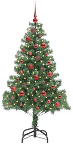 Karácsonyfa 150 LED-del állvánnyal Zöld 150 cm PVC