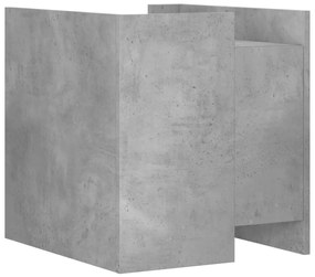 betonszürke szerelt fa éjjeliszekrény 45 x 50 x 50 cm
