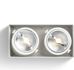 RENDL JAMES II DIMM stropní matná bílá 230V LED 2x15W 24° 3000K