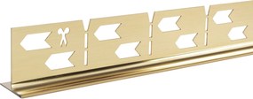 Lejtéskialakító szegély épített zuhanyhoz 120cm Brush Gold