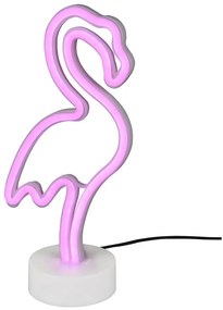 Fehér LED asztali lámpa (magasság 29 cm) Flamingo – Trio
