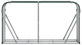 zöld horganyzott acél rönktartó 180 x 45 x 100 cm