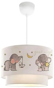 Gyermek csillár CANDY 1xE27/40W/230V fehér/szürke