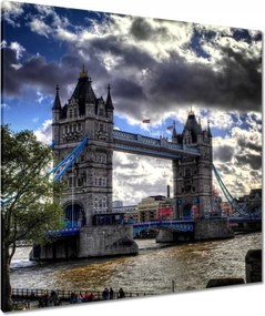 Vászonkép 90x90 Tower Bridge felvonóhíd L-es