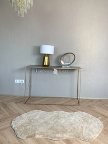 Vajpuha ovális shaggy sebano Bézs (Beige) 67x110