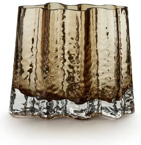 Széles váza Gry, 19cm, konyak - COOEE