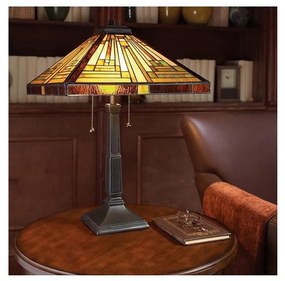 Elstead QZ-STEPHEN-TL - Tiffany STEPHEN asztali lámpa 2xE27/60W/230V