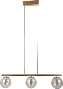 ITALUX PND-34381-3-HBR VELADA Többágú Függesztett Lámpa Borostyán, Arany LED IP20