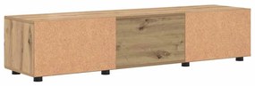 TV szekrény fiókkal kézműves tölgy 150 x 39 x 30 cm Faanyag
