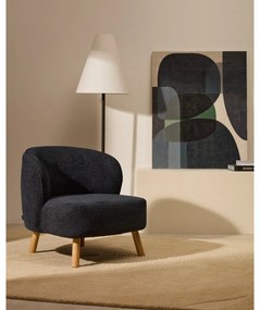 Szürkéskék zsenília fotel Ulit – Kave Home