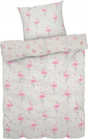 Karácsonyi kétoldalas ágyneműhuzat flamingókkal Livarno home, 140 x 200 cm