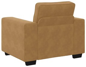 vidaXL barna bársony kanapéfotel 60 cm