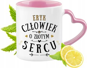 Erik Bögre Rózsaszín Szív Alakú Füllel Kávé Ajándék