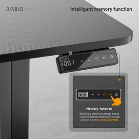 Diablo X-Tensio 1100 állítható magasságú íróasztal fekete