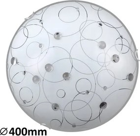 Rabalux beltéri mennyezeti lámpa e27 2x60w fehér mintás jolly