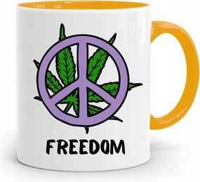 Dohányosoknak 420 Cbd Bögre Sárga Ajándék fényképes nyomtatással