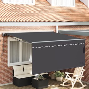 Behúzható napellenző Szürke és antracit 350 x 250 cm