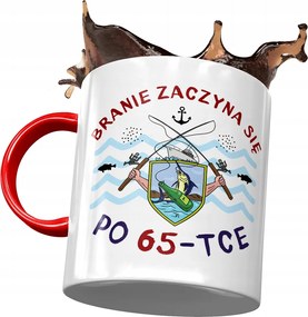 Piros Bögre SzĂŒletĂ©snapra 65 65-es 65-ös AjĂĄndĂ©k Nyomtatott FotĂłval