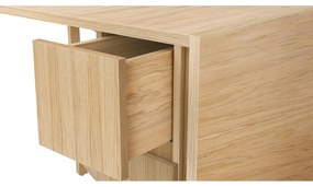 Mel bővíthető asztal tölgyfa dekorral - Woodman