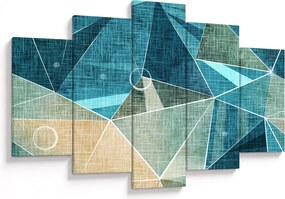 Kép - Türkiz absztrakció (150x105 cm)