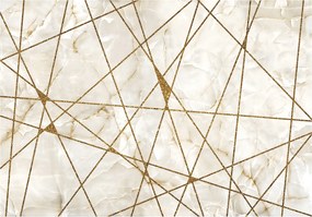 Flizelin fotótapéta Arany márvány vonalak Elegancia Geometria 416x290 +ragasztó