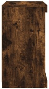 füstös tölgy színű tálalószekrény LED-ekkel 41 x 37 x 67 cm