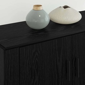 vidaXL Fali TV szekrény szett 3 pcs Fekete tölgy 80 x 34,5 x 40 cm