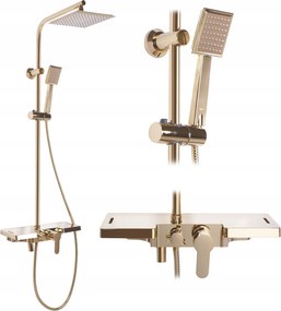 Bravo Rea Zuhanyszett Polccal Arany fényes