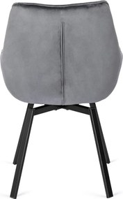 Szürke Bársony Forgó ÉtkezőszékLUNA