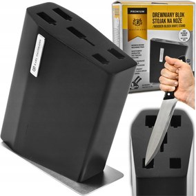 Konyhai Blokk Nagy Késtartó Állvány Univerzális Tartály Fa Betét XL