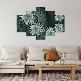 Kép - Zöld virágok (150x105 cm)