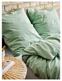 Világoszöld egyszemélyes pamut ágyneműhuzat 140x200 cm Cheerful – Södahl