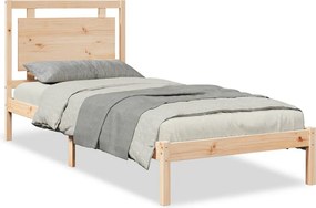 vidaXL tömör fa extra hosszú ágykeret matrac nélkül 100 x 210 cm