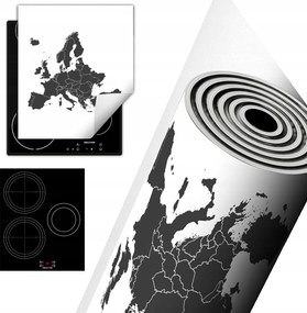 Tűzhelyvédő Szőnyeg Asztali Dekoráció 45x52 Fehér kártya