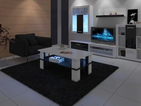 Dohányzóasztal Futura 2 (fehér + fényes fekete). 780010