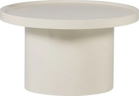 Szürkésbézs kerek dohányzóasztal ø 70 cm Veluna – WOOOD