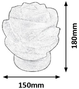 Rabalux 2676 - Sólámpa FLORES 1xE14/15W/230V