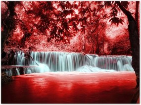 Poszterek 135x100 Vörös vízesés Kaszkád