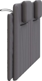 szürke műbőr fejtámla párna Viana 140 cm