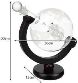 Whiskey dekanter pohárral - YBS001