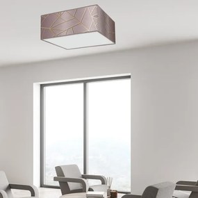 Mennyezeti lámpa ZIGGY 3xE27/60W/230V rózsaszín/arany