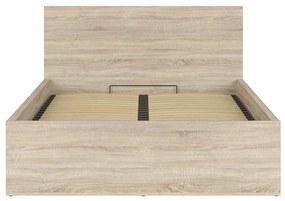 Franciaágy 140 cm Tetrix 8 (szonoma tölgy) (ágyráccsal) (tárolóhellyel). 1098489